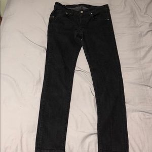 H & M Black Denim Skinny Jean size 32 / 32